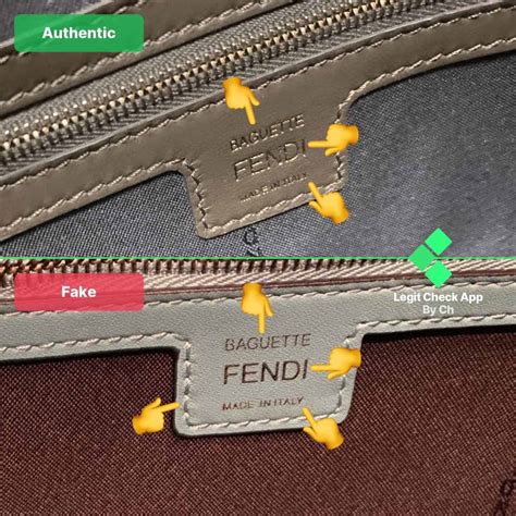 how to tell a real fendi bag|genuine fendi baguette.